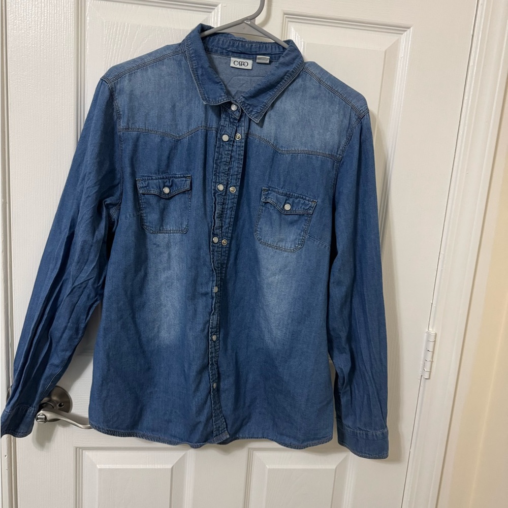 Two Tone Denim Shirt